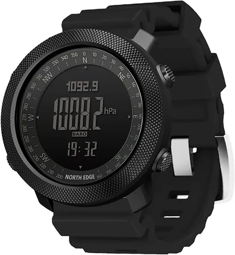 Miniatura 8 de Relojes tácticos para hombres, digitales de supervivencia al aire libre, militar, rock, sólidos, con banda duradera, rastreador de pasos, podómetro