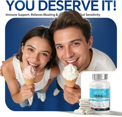Miniatura 3 de KTT Probióticos 100B CFU, 26 cepas para la salud intestinal y el apoyo inmunológico, promueve el equilibrio digestivo y la regularidad, cápsulas