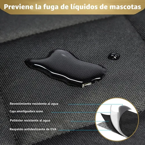 Miniatura 5 de F-color Forro de carga para perros SUV, resistente al agua, cubierta de carga para mascotas, tapete para asiento de perro de tamaño mediano, SUV