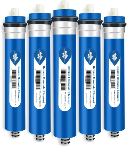 Membrane Solutions Membrana de ósmosis inversa 75 GPD de 11.75 x 1.75 pulgadas, repuesto de filtro de agua de membrana RO para debajo del fregadero,