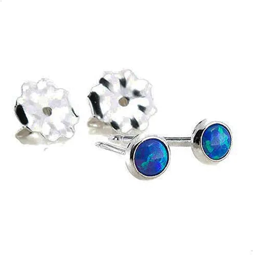 Miniatura 10 de Aretes pequeños de plata de ley para cartílago, tragus, hélix, múltiples piercings hipoalergénicos, piedra natal para mujer, juego de bisel