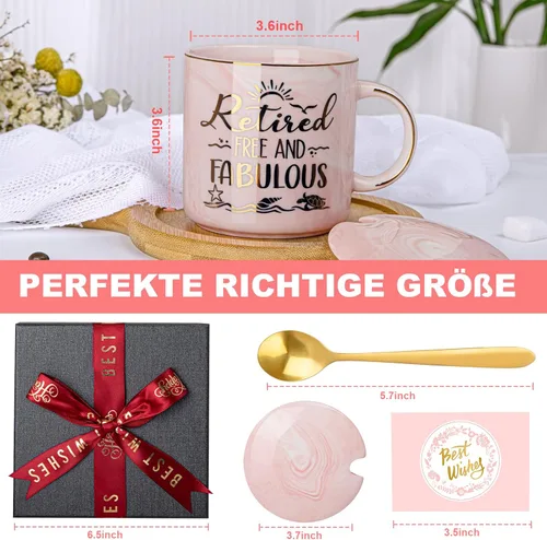 Miniatura 4 de Regalo de Jubilación para Mujer 2025 - Regalos de Jubilación para Mujeres, Despedida de Compañero de Trabajo, Despedida, Marcha, Regalos de Rosa