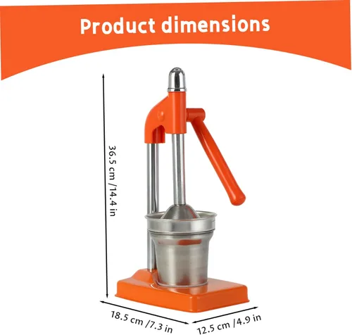 Miniatura 3 de Hand Juicer Press Stainless Steel Hand Press Manual Juicer, Effortless Fruit Squeezer for Oranges, Citrus, Lemons and More