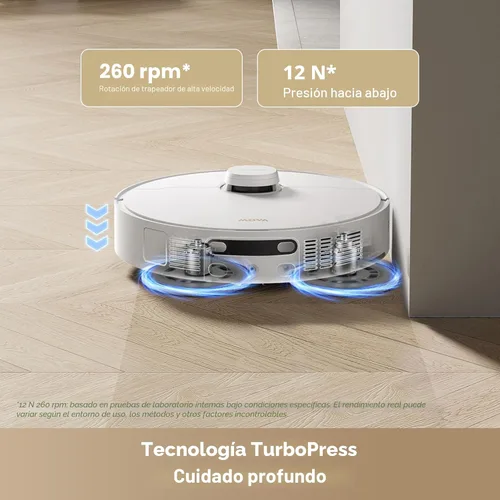 Miniatura 5 de Mova Robot aspirador y trapeador P10 Pro Ultra Gen 2, suacción de 26,000 Pa, lavado automático de trapeador de agua caliente a 212 °F, secado