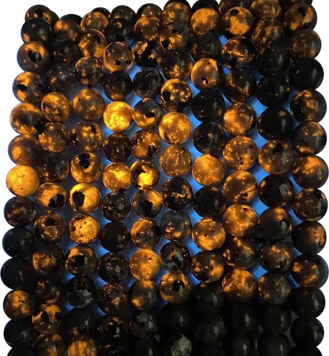 Miniatura 92 de 45 cuentas de turquesa de 0.315 pulgadas con concha de howlita azul perla y turquesa cuentas de piedra para hacer joyas, pulseras, collares, aretes