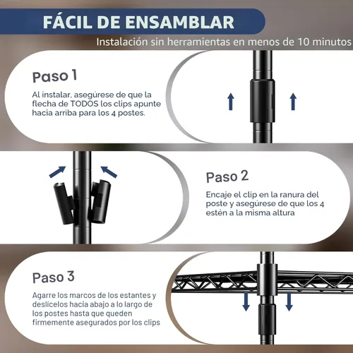 Miniatura 8 de Estantería de alambre de 2 niveles, 36 pulgadas de ancho x 18 pulgadas de profundidad x 19.5 pulgadas de alto, estantes de alambre con ruedas