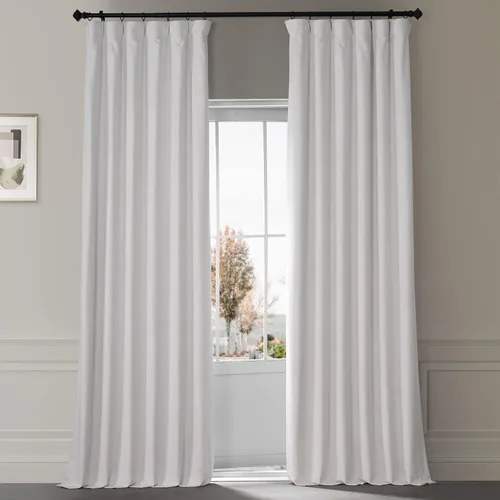 Miniatura 24 de HPD Half Price Drapes Signature - Cortinas opacas de terciopelo extra anchas para dormitorio (1 panel), 100 pulgadas de ancho x 84 pulgadas de Verde