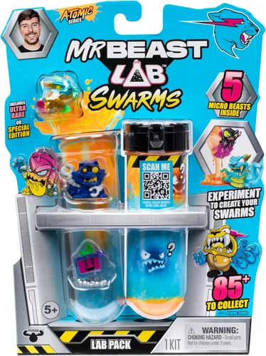 Miniatura 11 de MrBeast Lab Swarms Series 2 Atomic Cash Case - Paquete de 18 figuras coleccionables de Micro Beasts, incluye figuras exclusivas ultra raras
