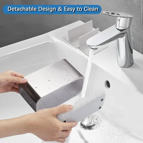 Miniatura 3 de Portacepillos de dientes para organizador de encimera de baño, portacepillos para cepillos de dientes eléctricos grandes desmontables
