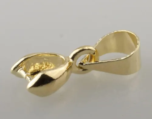 Miniatura 2 de 1 caja de 30 piezas de clip de clip de pellizco relleno de oro real para bricolaje fabricación de joyas (mezcla de 3 colores)