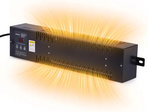 Calentador utilitario con termostato integrado, calentador eléctrico para casa de bombas de 600W 120V, diseño de convección con ventilador,