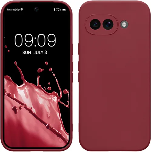 Miniatura 170 de kwmobile Funda compatible con Google Pixel 9 Pro - Funda protectora delgada de TPU para teléfono - Acabado mate suave - Negro mate
