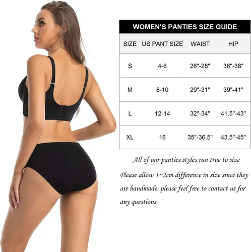 Miniatura 6 de Womens Bikini Panties Seamless Underwear, Soft Stretch Cheekini Hipster Briefs 6 Pack