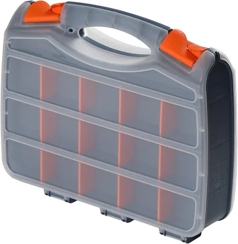Miniatura 9 de Utoolmart Caja de herramientas de 9 pulgadas, caja de almacenamiento con compartimento de PP, organizador y almacenamiento para herramientas