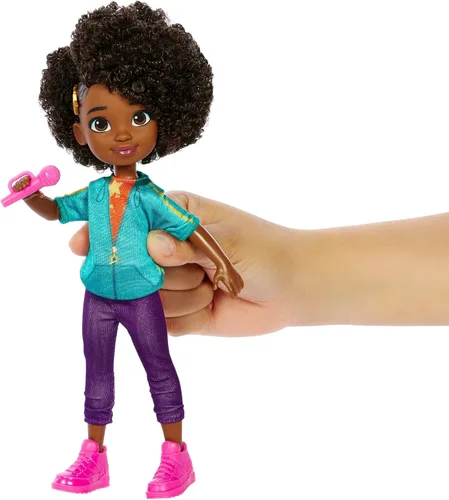 Miniatura 3 de Mattel Muñeca Karma's World Karma Grant con accesorio para micrófono