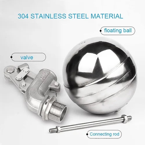 Miniatura 7 de Valve，Float Valve,Stainless Steel Floating Ball Float Valves, 1/2" 3/4" 1" 1-1/4" Water Tank Bend Elbow Floating Ball Valve, Adjustable Male Thread