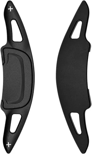 Miniatura 3 de Sports Negro CNC Billet Aluminio Volante Cubiertas de Extensión de Paletas de Cambio Más Grandes Compatibles con mazda3 Axela Mazda 3 2020 2021