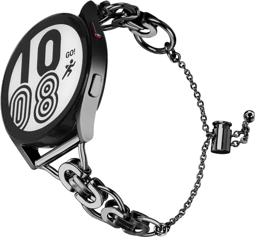 Pulsera de diamantes brillante compatible con Garmin Vivoactive 3, Forerunner 245/645 Music, Venu/Venu Sq 2, bandas de metal elegantes de acero