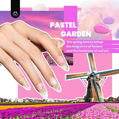 Miniatura 6 de Beetles - Kit de esmalte de uñas de gel de 36 colores, juego de esmalte de gel pastel de verano con capa base, capa superior brillante y pegamento