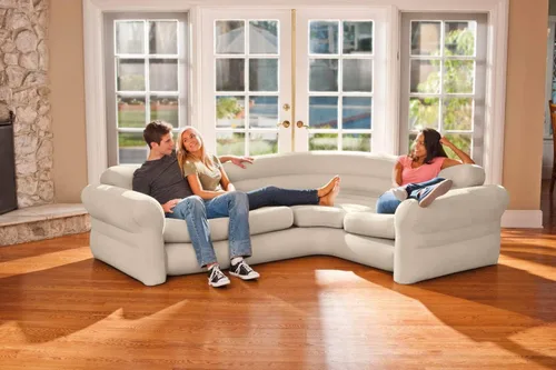Miniatura 4 de Intex Juego de sofá seccional neutro para sala de estar y sala de estar inflable