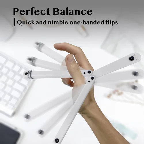 Miniatura 2 de Herramienta de Plástico Plegable Larqety, Resistente y Liviana, Excelente Equilibrio, Herramienta de Práctica para Principiantes (Blanco)