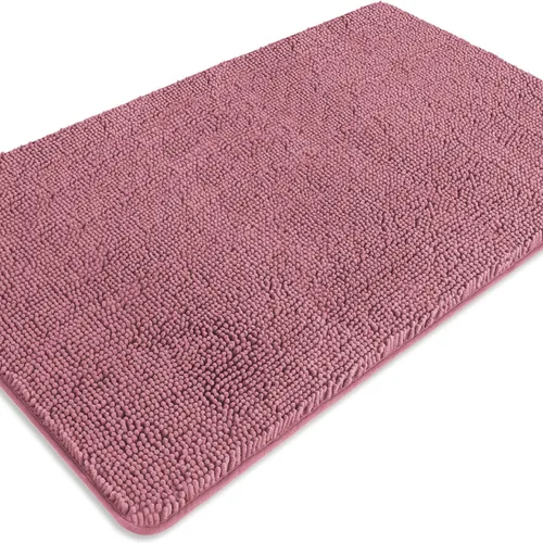 Miniatura 574 de Alfombra de baño pequeña de 12 x 18 pulgadas, lavable y absorbente, antideslizante, alfombra de baño de felpilla gruesa y suave para baño, ducha