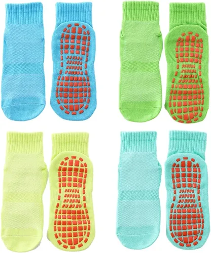 Miniatura 7 de Calcetines antideslizantes para trampolín, calcetines antideslizantes para el suelo para ejercicios, gimnasio, yoga