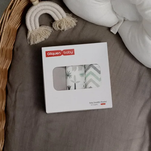Miniatura 9 de GLLQUEN BABY Sacos de Dormir Envolventes Orgánicos para Recién Nacidos - Envolturas para Bebés de 0-3 Meses, Paquete de 3 Sacos Envolventes