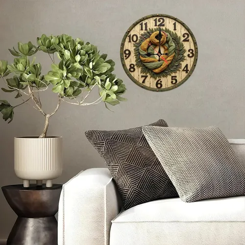 Miniatura 5 de Vintage Maple Wood Wall Clock for Home Office25cmx25cm