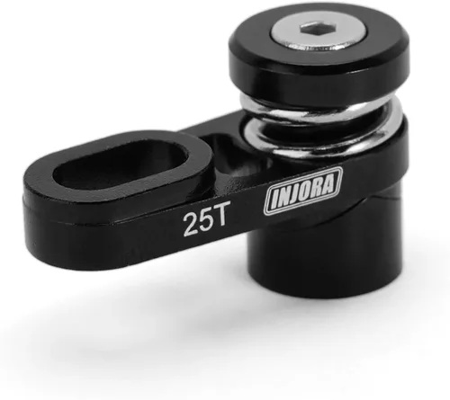 Miniatura 2 de INJORA Bocina servo de descarga de cambio de transmisión de aluminio 25T para Axial SCX10 PRO 1/10 RC Crawler Upgrade, 2 piezas