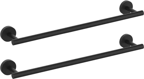Miniatura 10 de Newfun Barra Toallero de Baño de Cromo Pulido de 16 Pulgadas, Toalleros de 2 Piezas para Baño SUS304 de Acero Inoxidable Engrosado Portotoallas