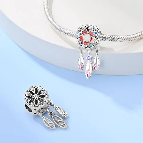 Miniatura 156 de LNQOBU Happy Life - Colgante para pulseras de abalorios, plata de ley 925 para mujer (con un espaciador de cuentas)