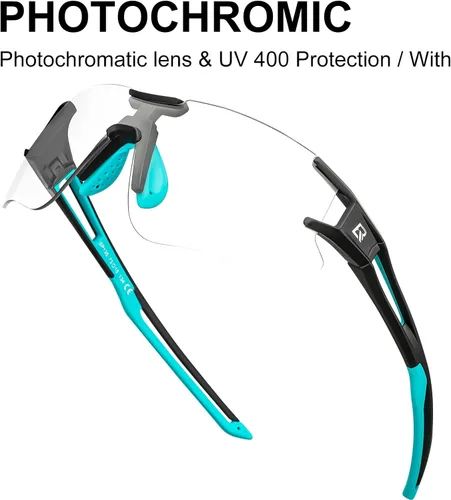 Miniatura 4 de ROCKBROS Gafas de sol de ciclismo fotocromáticas para hombres y mujeres, gafas deportivas con protección UV