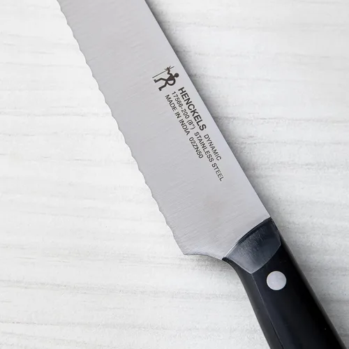 Miniatura 4 de HENCKELS Cuchillo de pan dinámico afilado de 8 pulgadas, cuchillo para pastel, diseño alemán informado por más de 100 años de maestría, acero