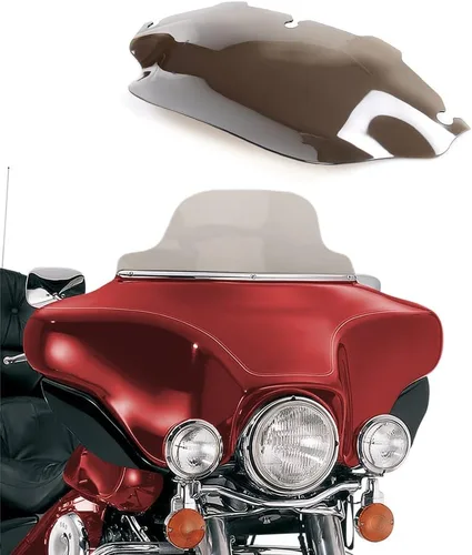 Miniatura 24 de Parabrisas negro de 4.5" para motocicleta, compatible con Harley Davidson Touring Street Glide Electra Glide FLHT FLHTCU Ultra Classic Glide FLHX