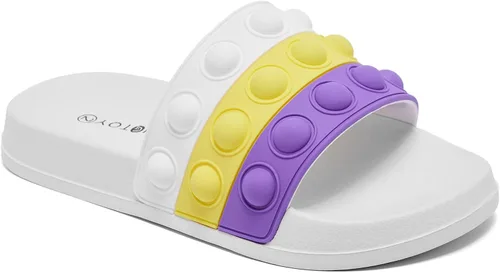 Miniatura 8 de Engtoy Sandalias para niños y niñas, unisex, ligeras, antideslizantes, puntera abierta, cómodas, para ducha, playa, divertidas sandalias