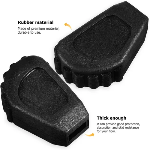 Miniatura 5 de Juego de 6 almohadillas de tambor, protectores de estante de instrumentos, protectores de tambor, protectores de pies de goma, kit de tambor