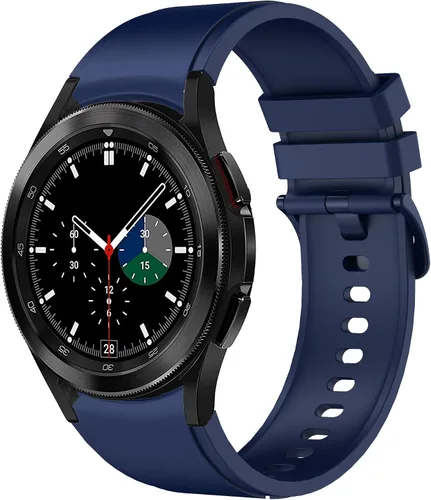 Miniatura 10 de Correas para Galaxy Watch 6 Classic de 1.850 in 1.693 in/Galaxy Watch 6 1.732 in 1.575 in, bandas de silicona de 0.787 pulgadas para Galaxy Watch 5