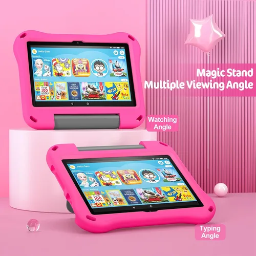 Miniatura 3 de Funda para tablet H D 8 para niños, funda para tablet 8 Plus (apta para versión 2022 y 2020), Auorld a prueba de niños, ligera, a prueba de golpes