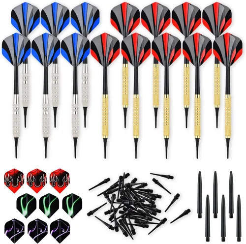 Steel Tip Darts Set 18 Grams15 Pack Steel Barrels
