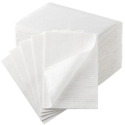 Miniatura 24 de JMU Baberos dentales negros, baberos dentales desechables de 3 capas, baberos para tatuajes impermeables para clínica dental, tienda de tatuajes