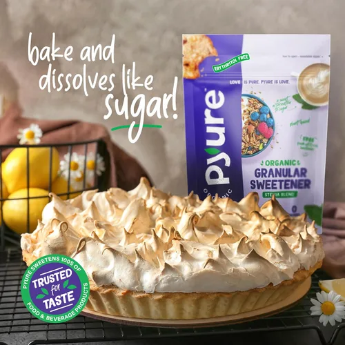 Miniatura 8 de Pyure Mezcla orgánica de stevia Sustituto de azúcar granulado con cero calorías y carbohidratos, apto para ceto, diabéticos y veganos, alternativa