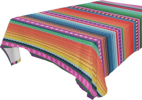 Miniatura 13 de YETTASBIN Mantel cuadrado creativo negro matemático, impermeable, resistente a las manchas, a las arrugas, lavable, de poliéster, para picnic, cena