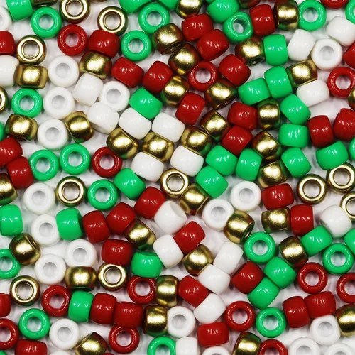 Miniatura 12 de 1000 cuentas de pony negras de 0.236 x 0.32 pulgadas para pulseras, trenzas de pelo y manualidades de bricolaje, solo para uso en manualidades