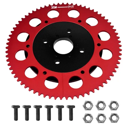 Miniatura 9 de Piñón dividido universal de cadena 35 de 53T con adaptador para Predator 212cc 196cc 79cc Go Kart Mini Bike CT200U-EX CT200U BT200X CT100U MB200