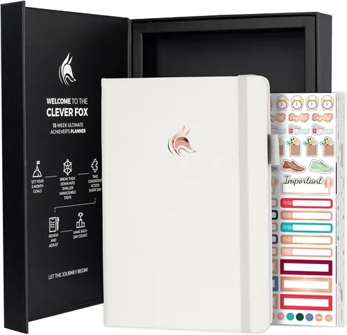 Miniatura 10 de Clever Fox Ultimate Achiever's Goal Planner - Diario de enfoque y productividad de 90 días. Planificador organizador diario, semanal y mensual sin