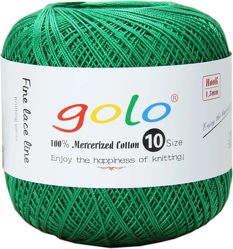 Miniatura 117 de Golo - 3 bolas de hilo de ganchillo tamaño 10, hilo de crochet para tejer a mano 102