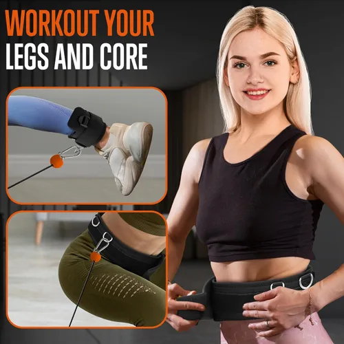 Miniatura 5 de SQUATZ Apollo Board Mini: máquina de cable inteligente de resistencia de 150 libras, entrenador funcional para entrenamientos de cuerpo completo