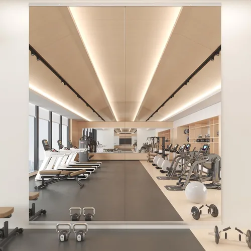 Miniatura 13 de Snowdool Espejo de gimnasio, 48 x 30 pulgadas, 2 espejos para pared de gimnasio en casa, grande, espejo de cuerpo completo para yoga, garaje