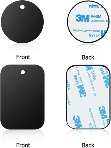 Miniatura 4 de Great 1 Placas universales de metal con adhesivo 3M para todos los soportes magnéticos de automóvil, teléfono celular, soporte para tableta, soporte